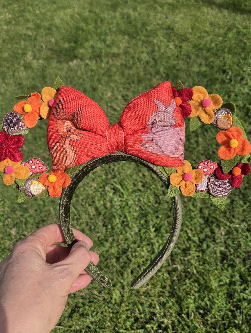 Disney Bambi Thumper Floral Minnie Ears Headband